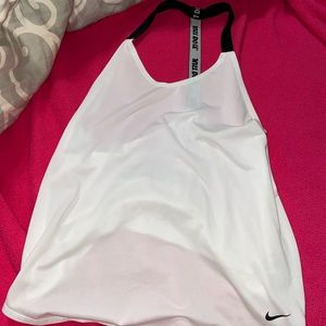 NIKE WHITE DRI-FIT TANK TOP